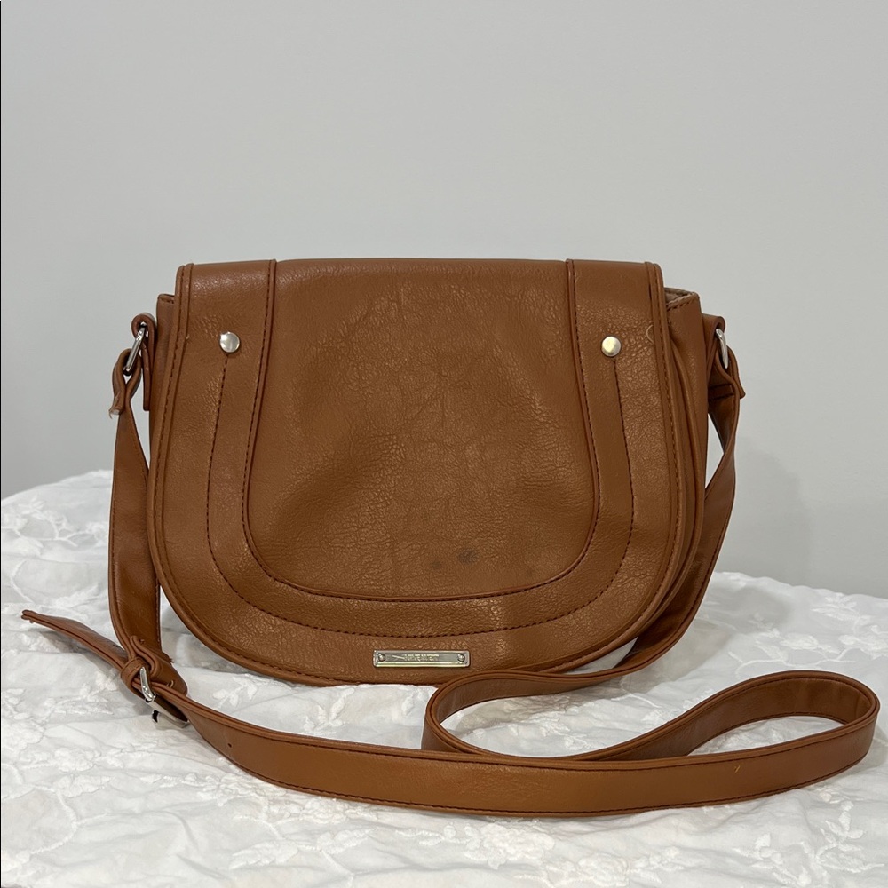 Nine West Saddle Crossbody Bag in Brown